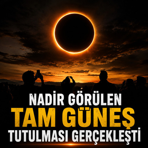 Nadir görülen tam Güneş tutulması gerçekleşti