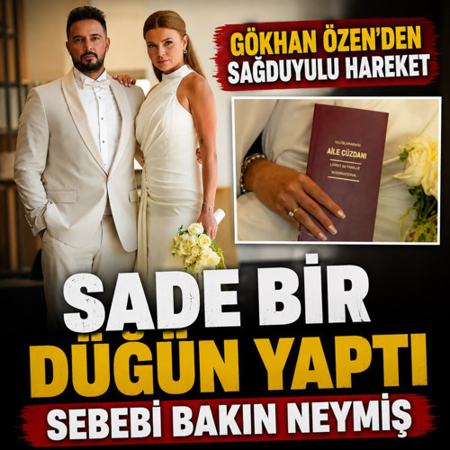 Gökhan Özen sessiz sedasız evlendi! Şaşalı düğün yerine yaptığı ile gönülleri fethetti