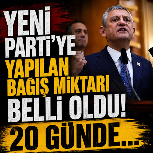 Yeni Parti 20 günde 411 milyon TL bağış topladı