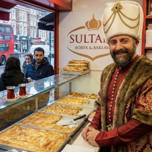 Halit Ergenç börekçi açtı! Dükkanın önünde kuyruk oluştu...