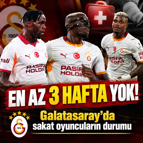 Galatasaray'dan Osimhen, Singo ve Lemina'nın sağlık durumları hakkında açıklama!