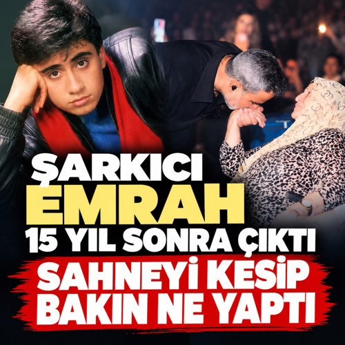 Şarkıcı Emrah'tan annesine jest! Sahneyi yarıda kesti ve bakın ne yaptı
