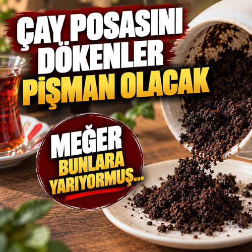Çay posasını dökenler pişman olacak! Meğer bunlara yarıyormuş...