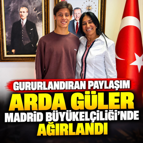Arda Güler'den gururlandıran kare! Madrid Büyükelçiliği'nde ağırlandı