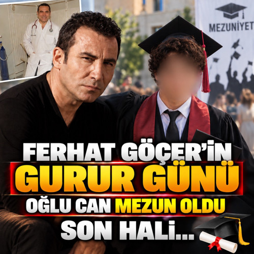 Ferhat Göçer'in gurur günü! Oğlunun mezuniyet töreninde görüntülendi...