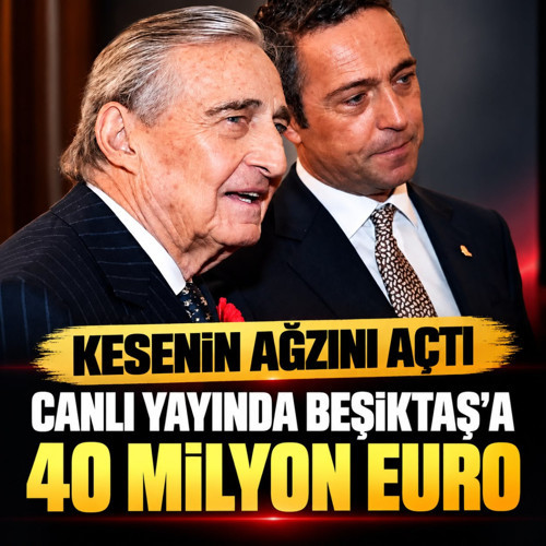 Rahmi Koç kesenin ağzını açtı! Canlı yayında Beşiktaş'a 40 milyon euroluk destek