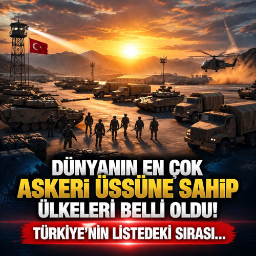 Dünyanın en çok askeri üssüne sahip ülkeleri belli oldu! Türkiye'nin listedeki sırası...