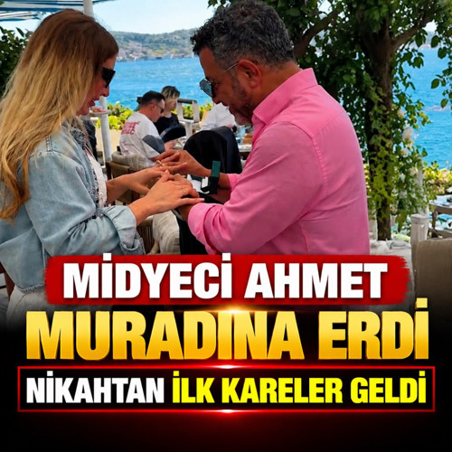 Midyeci Ahmet evlendi! Nikahtan ilk kareler geldi...