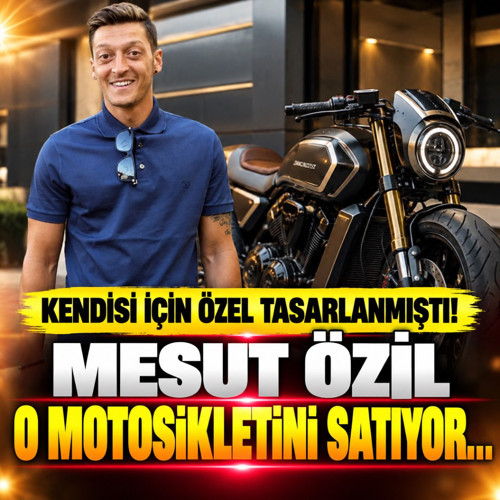 Kendisi için özel tasarlanmıştı! Mesut Özil o motosikletini satıyor...