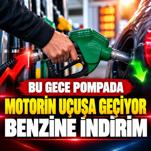 Motorin fiyatları uçuşa geçiyor, benzine indirim! Bu gece pompada