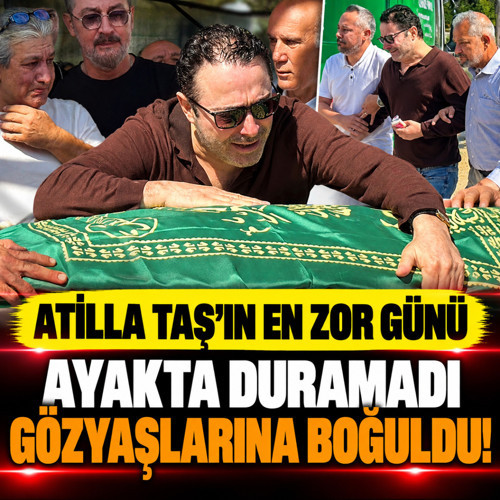 Atilla Taş kızı Sezen'in tabutuna sarılıp gözyaşlarına boğuldu!