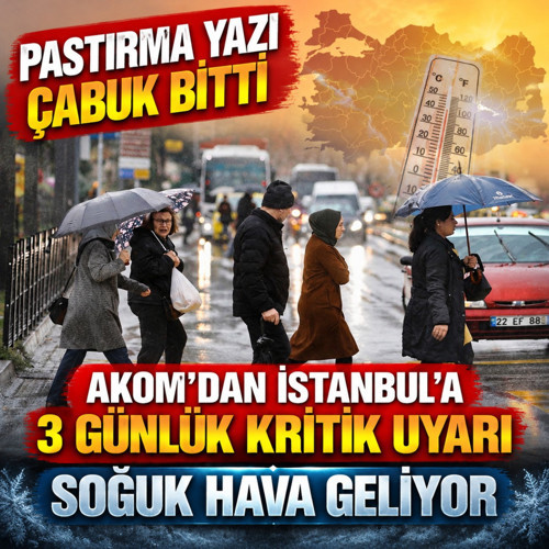 AKOM'dan soğuk hava uyarısı! 3 gün boyunca sürecek Tüm yurtta dikkat!