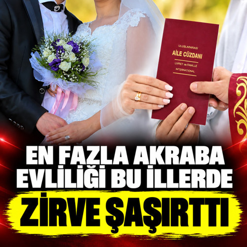 Akraba evliliğinin en fazla görüldüğü iller belli oldu! Zirvedeki il...