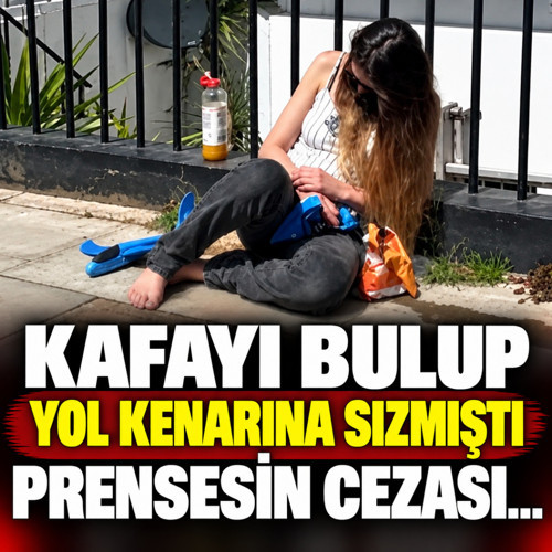 Londra'da kafayı bulup yol kenarına sızmıştı! Prensesin cezası belli oldu
