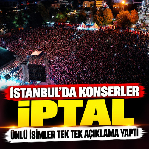 İstanbul'u yağış vurdu konserler iptal!