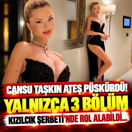 Cansu Taşkın ateş püskürdü! Yalnızca 3 bölüm Kızılcık Şerbeti'nde rol alabildi...