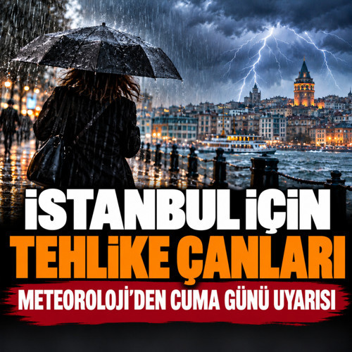 İstanbul için tehlike çanları çalıyor! Meteoroloji'den cuma günü uyarısı