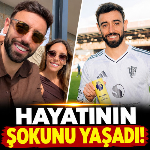 Manchester United'ın kaptanı Bruno Fernandes hayatının şokunu yaşadı