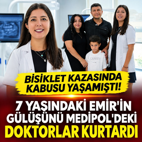 Bisiklet kazasında kabusu yaşamıştı! 7 yaşındaki Emir'in gülüşünü Medipol'deki doktorlar kurtardı