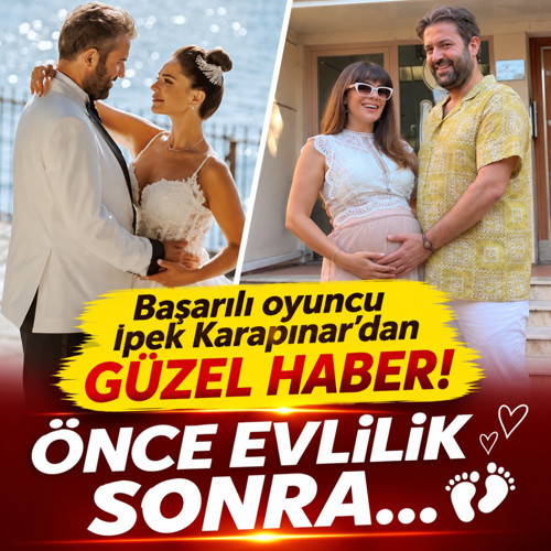 Başarılı oyuncu İpek Karapınar'dan güzel haber! Önce evlilik sonra...