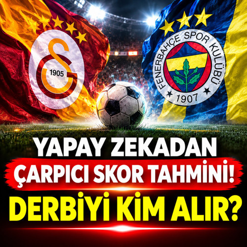 Yapay zekadan çarpıcı skor tahmini! Galatasaray-Fenerbahçe derbisini kim kazanır?