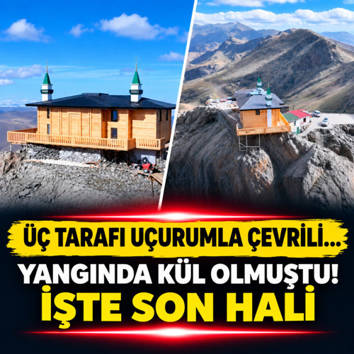 Üç tarafı uçurumlarla çevrili Kırklar Mescidi yeniden inşa ediliyor