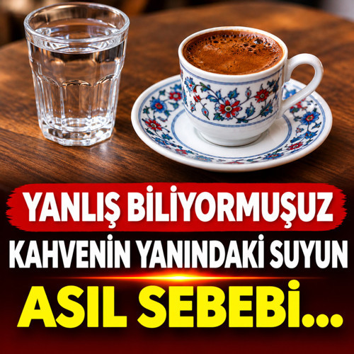 Yanlış biliyormuşuz! Türk kahvesinin yanında su ikram edilmesinin asıl sebebi...