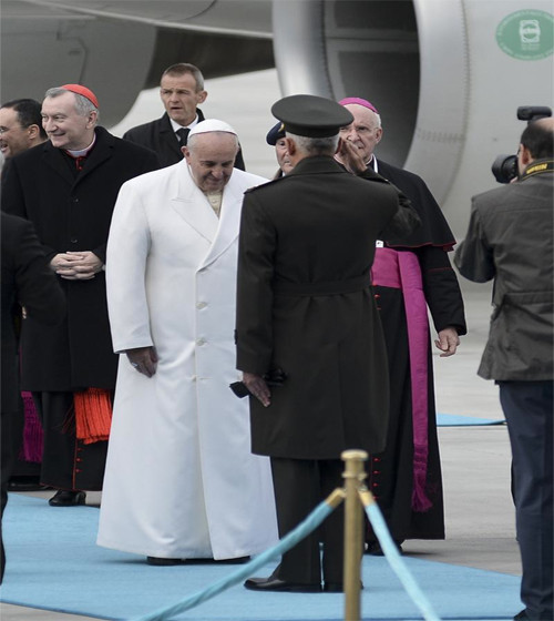 Papa Türkiye'ye böyle geldi... - Resim: 4