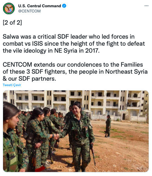 SİHA'ların vurduğu terörist için ABD Merkez Komutanlığı CENTCOM'dan taziye! - Resim: 2