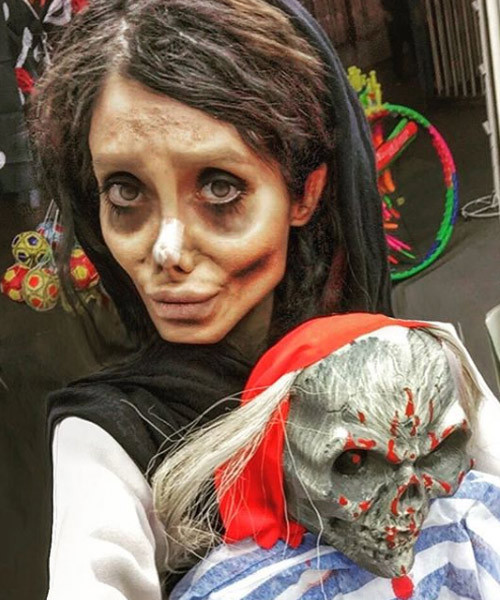 Angelina Jolie'ye benzemeye çalışan İranlı kadının son hali şoke etti! - Resim: 1