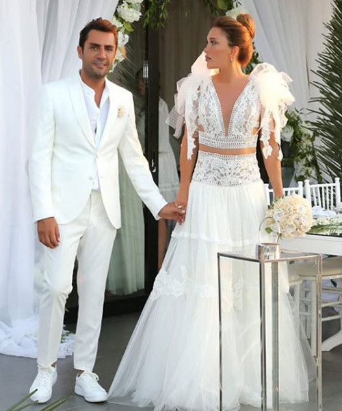 Cennet'te bir düğün! Seren Serengil Yaşar İpek çifti beyazlar içinde evlendi - Resim: 3