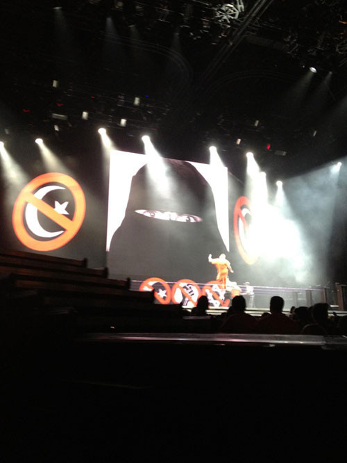 Madonna konserindeki peçeli kadın - Resim: 1