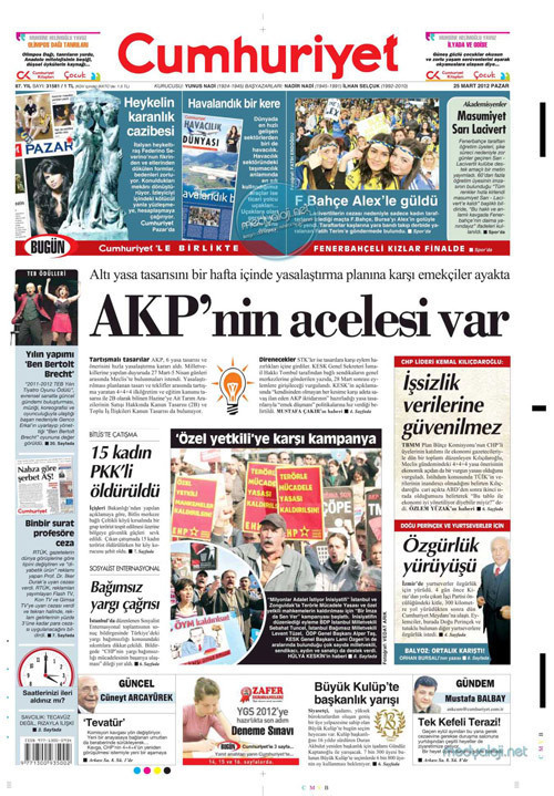 İşte hafta sonunu sarsan manşetler - Resim: 3