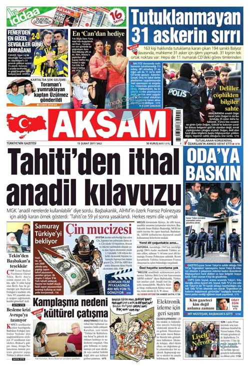 Ergenekon'daki yeni dalga manşetlerde! - Resim: 1