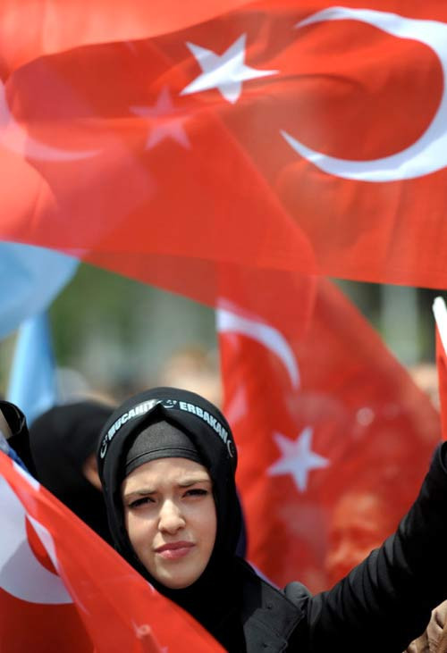 Ayasofya önünde namazlı eylem - Resim: 4