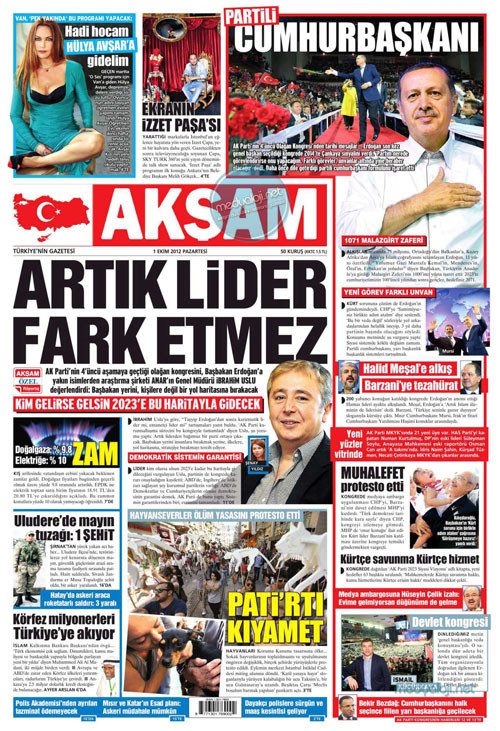 AK Parti kongresi manşetlere taşındı - Resim: 1