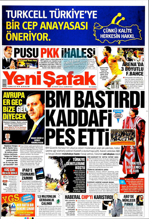 Kaddafi günün manşetlerinde! - Resim: 4
