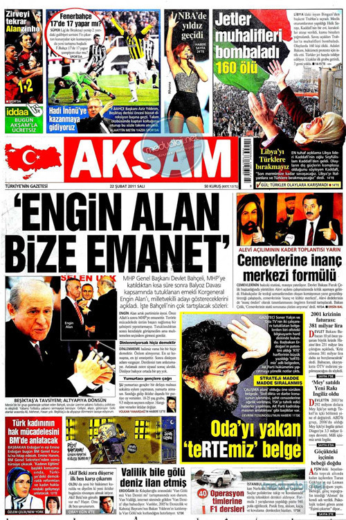 Libya gazete manşetlerinde! - Resim: 1