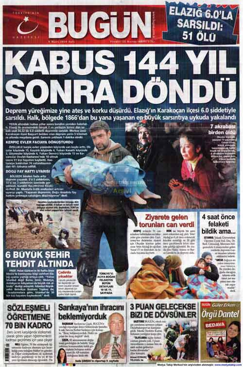 Gazetelerin deprem manşetleri - Resim: 2