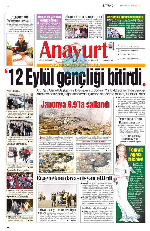 Japonya felaketi için kim ne manşet attı - Resim: 2