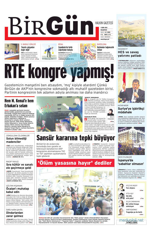 AK Parti kongresi manşetlere taşındı - Resim: 2