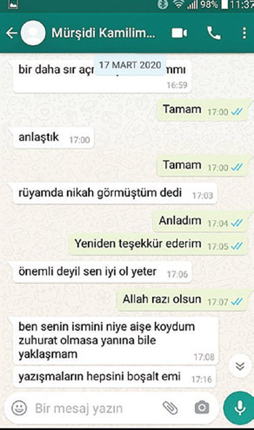 Sapık Uşşaki Şeyhi Fatih Nurullah'ın iğrenç mesajları ifşa oldu! 12 yaşındaki kıza cinsel istismar - Resim: 4