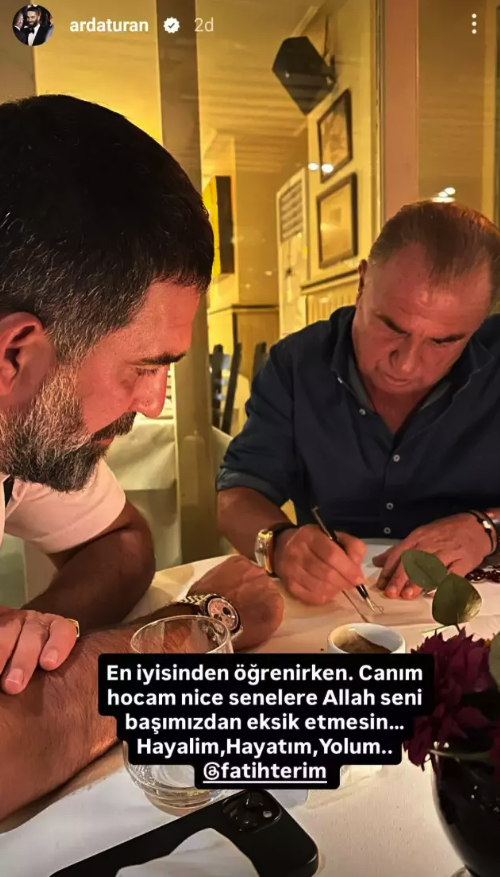 Arda Turan'dan Fatih Terim'e büyük jest! Herkesi duygulandırdı - Resim: 1