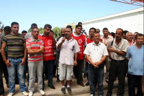 Polis dayağı işçileri perişan etti - Resim: 1