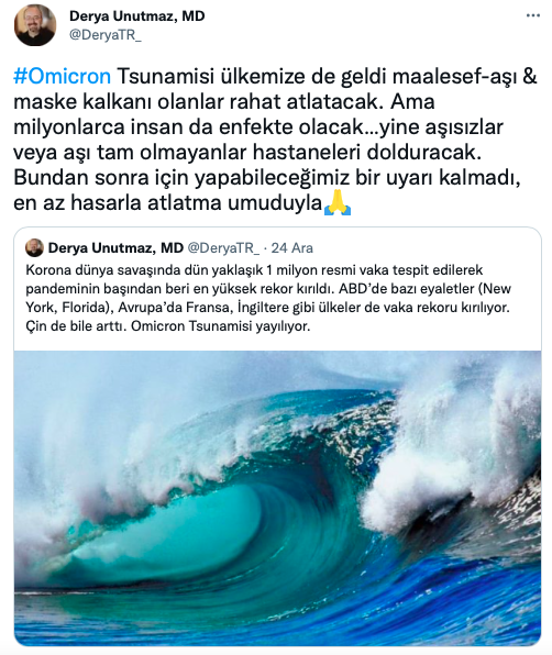 Prof. Dr. Unutmaz duyurdu: Tsunami geldi Milyonlarca insan enfekte olacak hastaneler dolacak! - Resim: 0