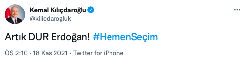 Kemal Kılıçdaroğlu'ndan faiz kararına ilk tepki: Artık dur Erdoğan - Resim: 0