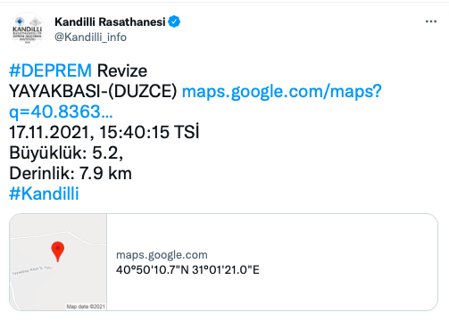 Düzce'de deprem oldu İstanbul da çok fena sallandı! Depremin büyüklüğü kaç AFAD ve Kandilli'den açıklama - Resim: 0