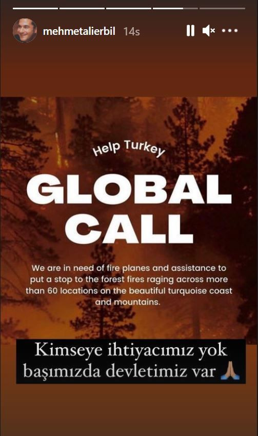 Global call ve Help Turkey hashtagine Mehmet Ali Erbil tepkisi: Başımızda devletimiz var - Resim: 1