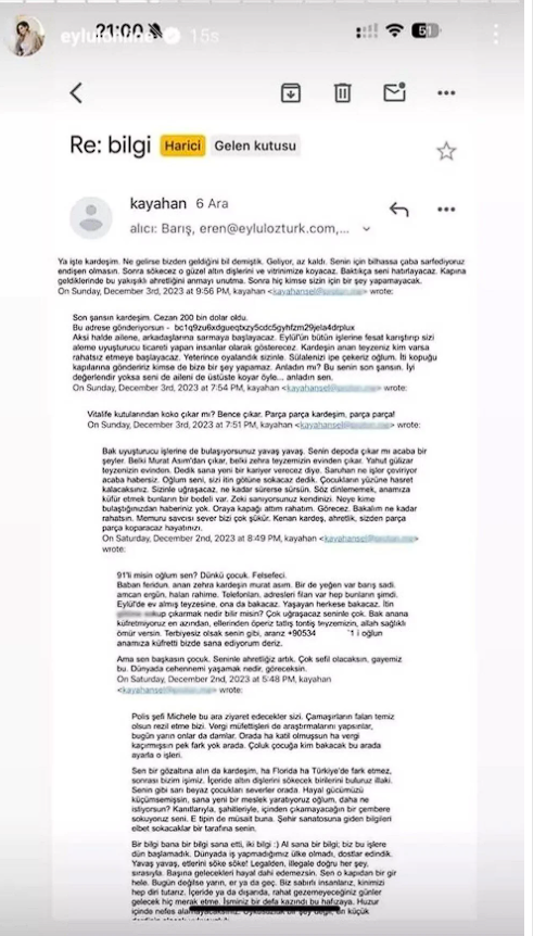 Fenomen Eylül Öztürk'ten "ölüm tehdidi" iddiası! Mesajları tek tek ifşa etti - Resim: 4