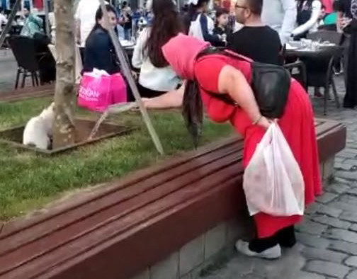 Bu görüntü çok sevildi! Lastik ayakkabılı kadın havuzdan...  - Resim: 4